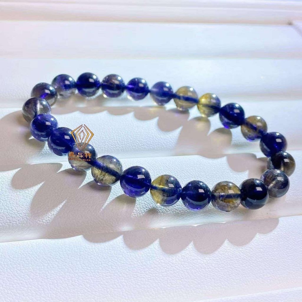 💰สร้อยข้อมือ Iolite 8 มม. สร้อยข้อมือ Iolite|แทงมายด์ ✦ กระตุ้นแรงบันดาลใจ ✦ เสริมสร้างความแข็งแรง ✦