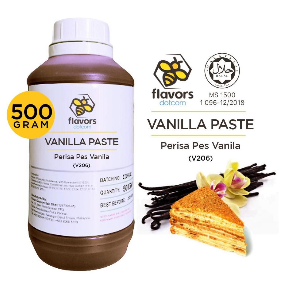 [HALAL] รส Dotcom - Vanilla Paste V206 (500g/250gm)