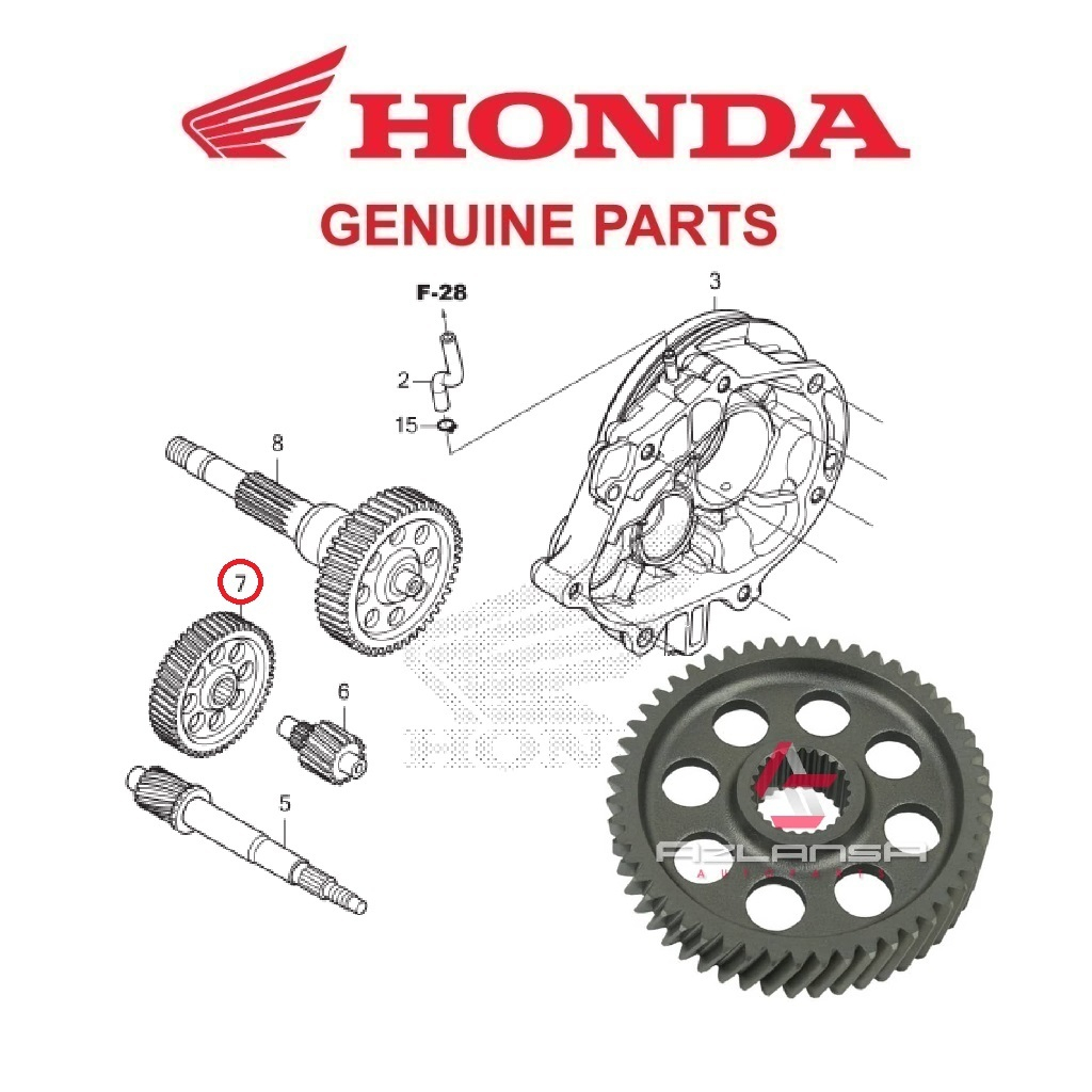 Gear Counter 51T ( 23422-K1Z-J10 ) ADV 160, PCX 160 & Vario 160 💯 ฮอนด้า