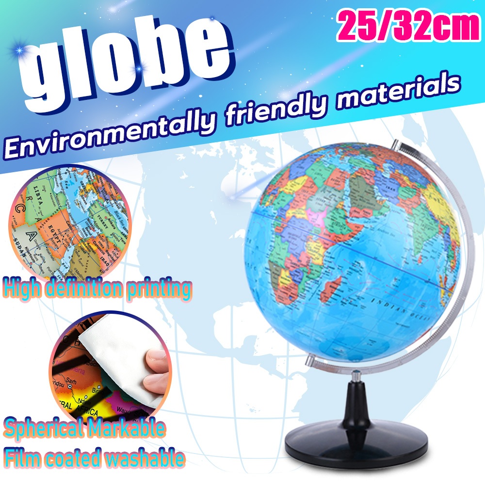 Globe Earth mova Globe ลูกโลกโลกการศึกษา 20/32 ซม. วัสดุ PVC ขาตั้งโต๊ะ 地球仪