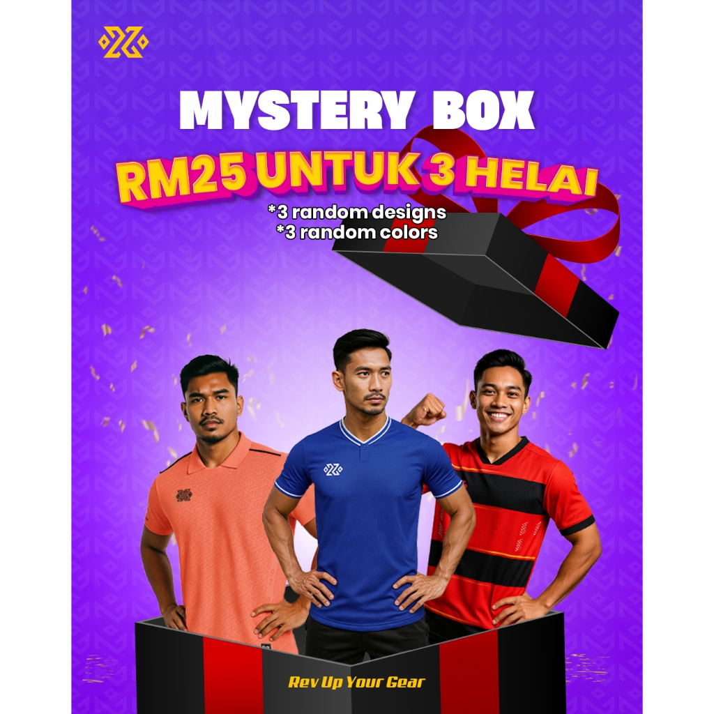 DUO Surprise Jimat - Baju Jersi, Microfiber, Baju Bola, Baju Sukan