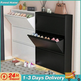 Steel Metal Shoe Cabinet Storage Dustproof Ultra Thin Shoe Cabinet 12cm MultiLayer Wall Hanging Large Capacity Shoe Rack