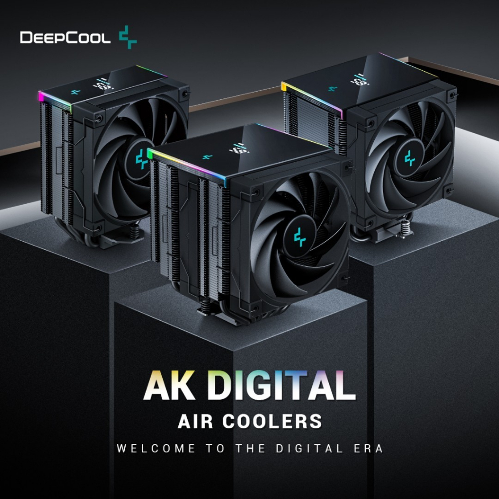 DeepCool [AK400/AK500/AK620] [Digital/PRO] - คูลเลอร์ CPU พร้อมจอแสดงผลอุณหภูมิหน้าจอดิจิตอล