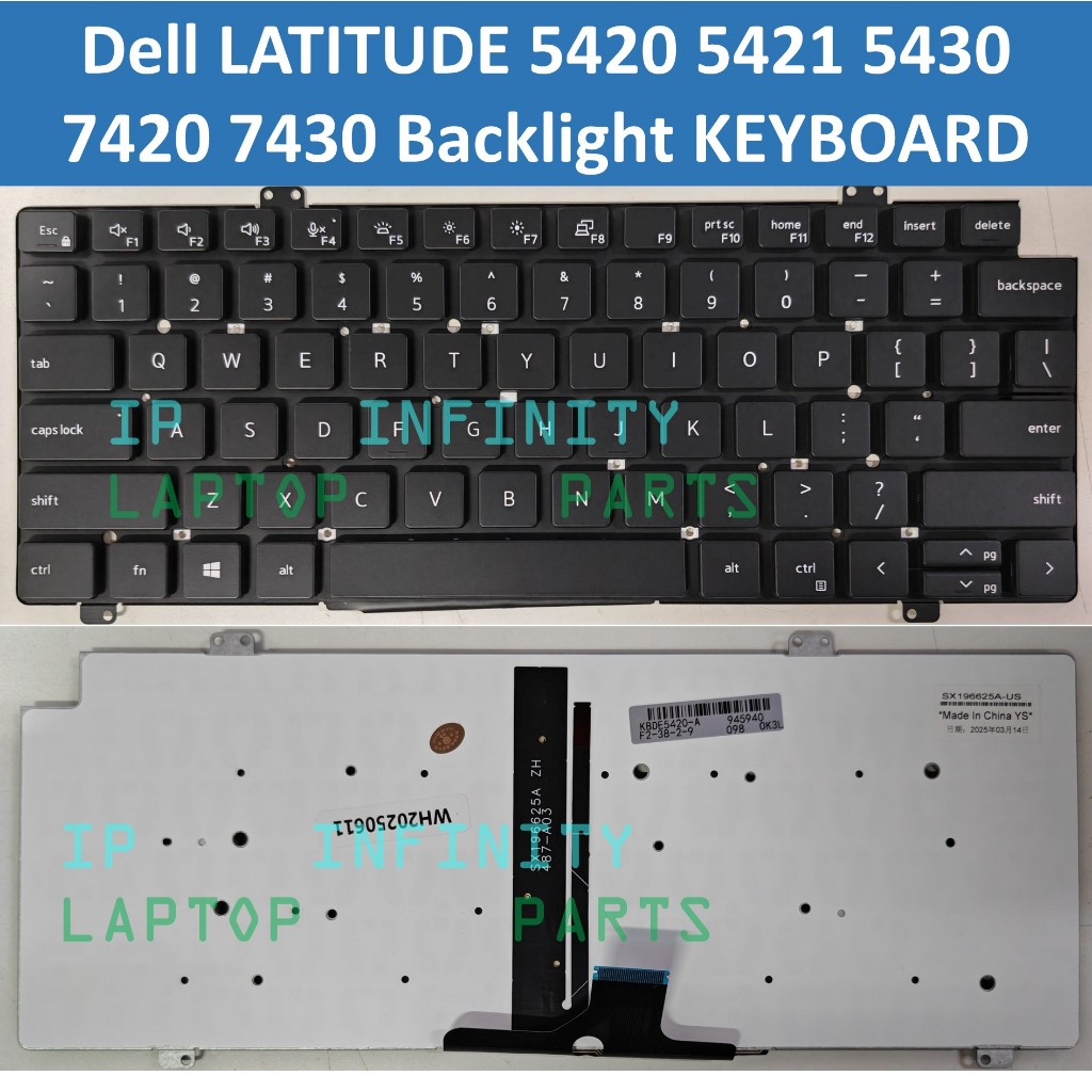 Dell Latitude 3440 5420 5421 5430 7420 7520 7530 7430 0MV4X8 0CW3R5 P137G คีย์บอร์ดแบ็คไลท์แป้นพิมพ์