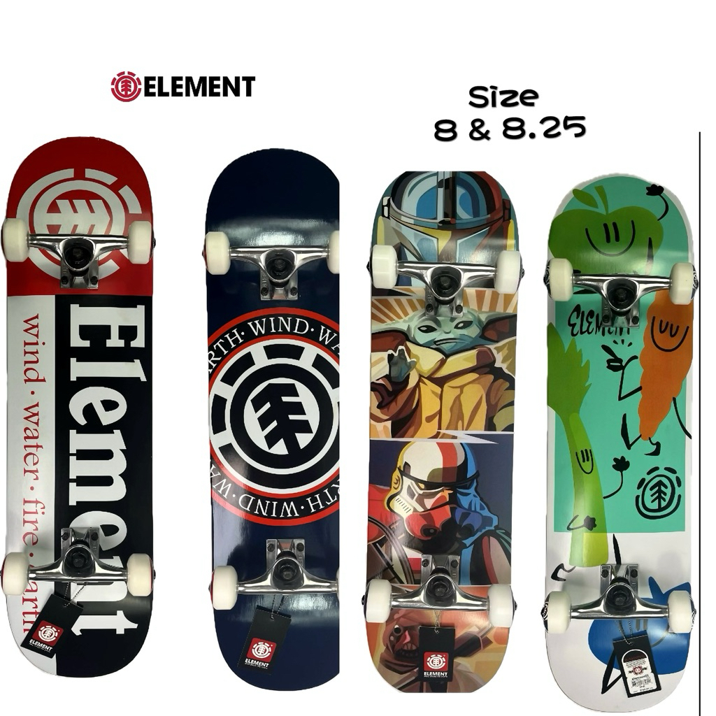 ELEMENT Skateboard ครบชุด 7 ชั้น Canada Maple Wood 8.0 & 8.25 นิ้ว/ TRUCK 5.25