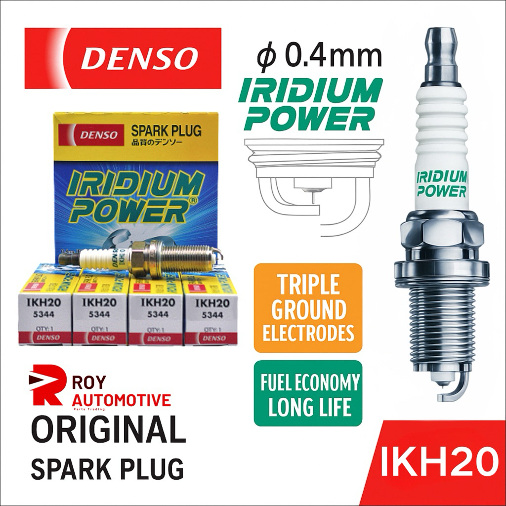 IKH20 Denso Iridium Spark Plug Toyota Innova fortuner 2.7 Alphard AGH30 Camry 2.5 ACV50 IKH20