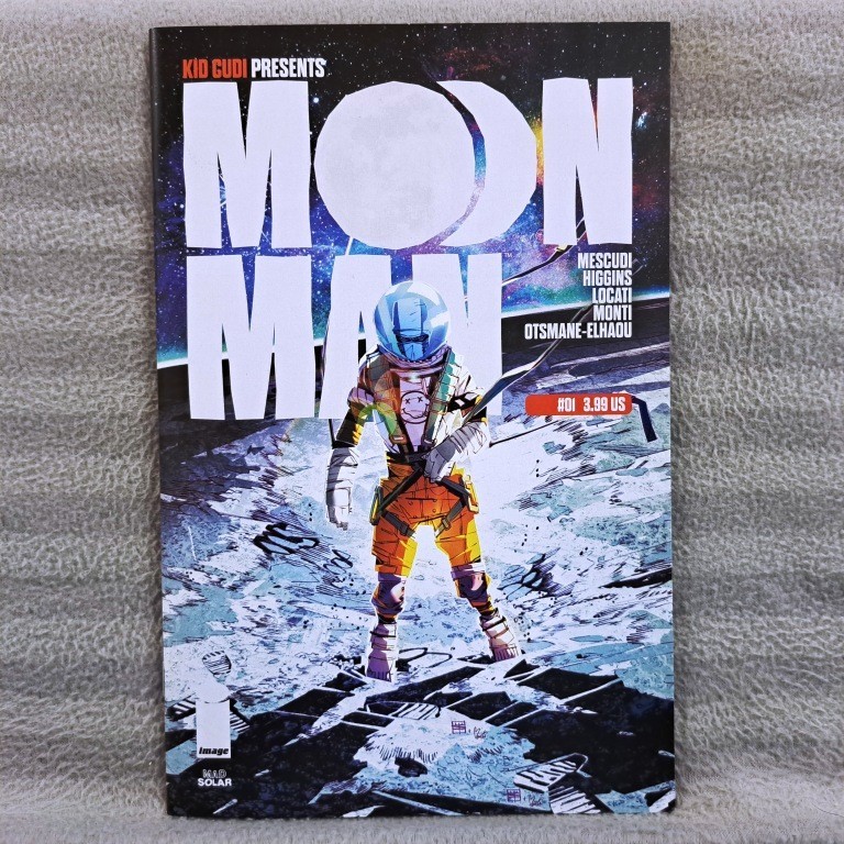 Moon Man 1 โดย Kid Cudi (ภาพการ์ตูน) Scott Mescudi, Kyle Higgins (ฉบับสุดท้าย)