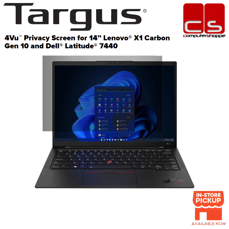 TARGUS AST344GL (4VuTM หน้าจอความเป็นส่วนตัวสําหรับ 14 Lenovo X1 Carbon Gen 10 และ Dell Latitude 744
