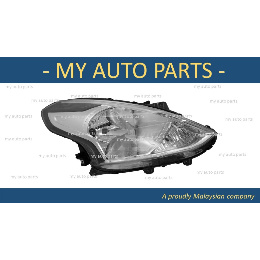 NISSAN ALMERA FL 2014-2019 ไฟหน้า, ไฟหน้า, LAMPU DEPAN (มอเตอร์พร้อม)