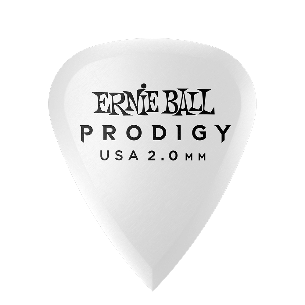 Ernie Ball P09202 Prodigy Guitar Picks - Standard 2.0mm สีขาว - 6 Pack