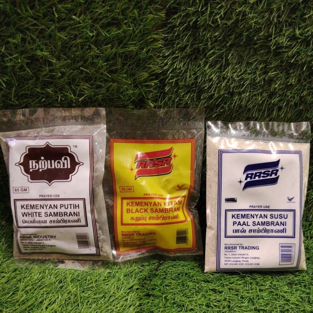 ธูปขาว 85gm/ดํา 65gm/นม 80gm