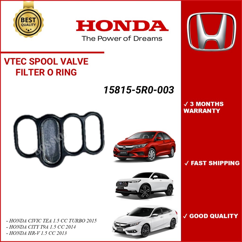 VTEC SPOOL กรองวาล์ว O RING - HONDA CIVIC TEA 1.5 TURBO / CITY T9A 1.5 / HRV 1.5