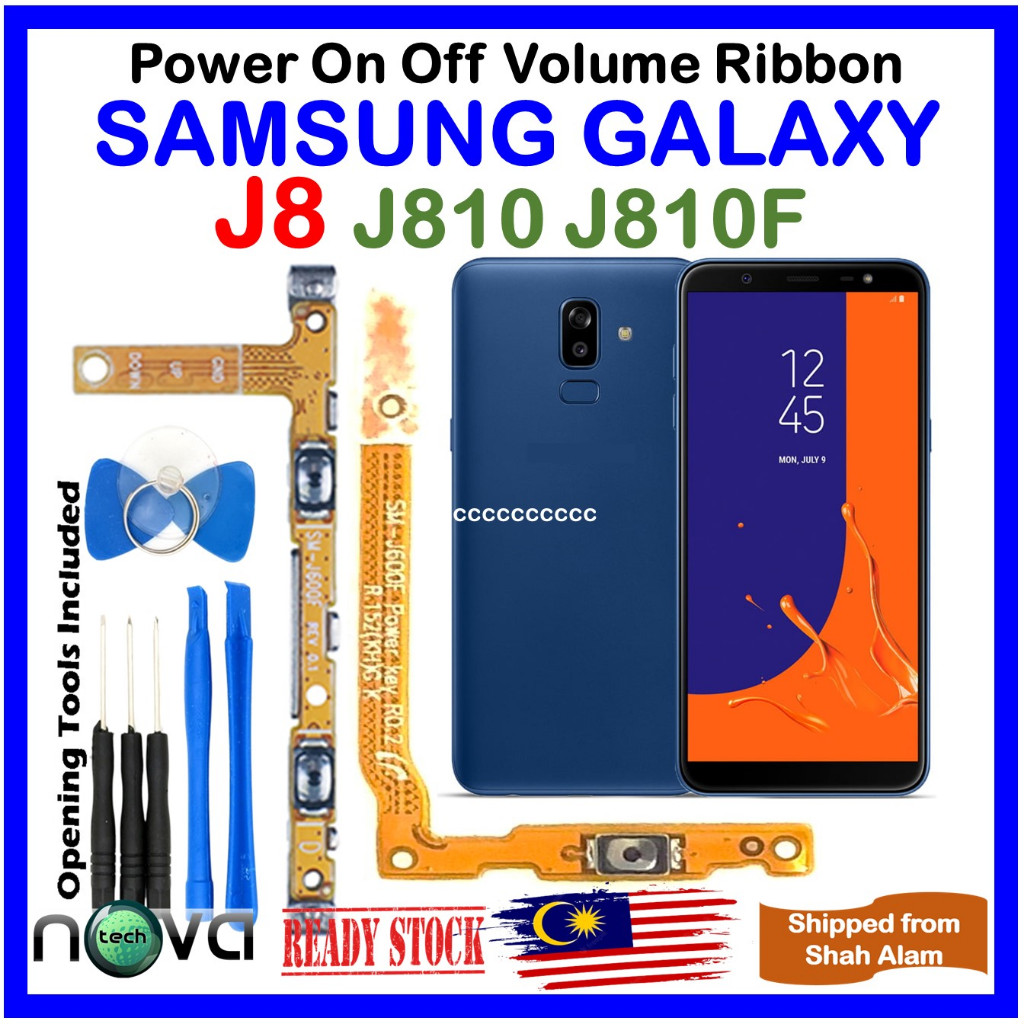 ORl NovaTech Power On Off Ribbon/ Volume Flex Cable Ribbon Fit สําหรับ SAMSUNG Galaxy J8 J810 J810F 
