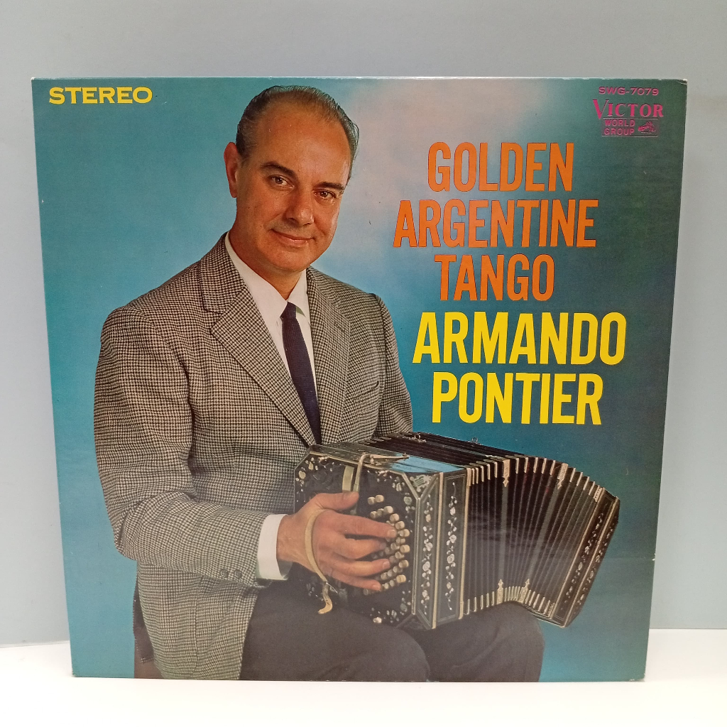 CC46-56 LP TERPAKAI [ ARMANDO PONTIER - GOLDEN ARGENTINE TANGO ] LP มือสอง < VG >