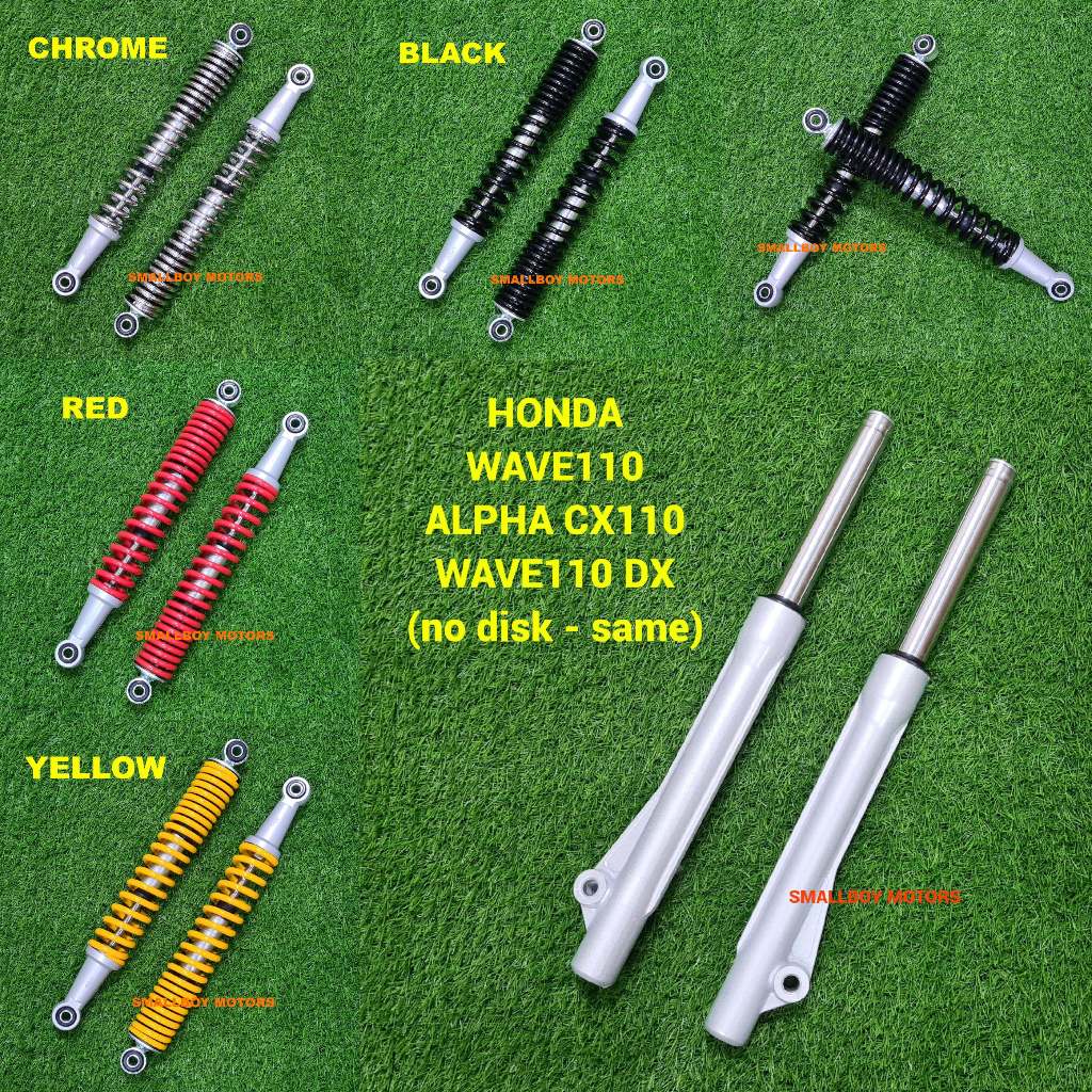 HONDA WAVE110 DX WAVE ALPHA CX110 DRUM ด้านหน้าด้านหลัง MONOSHOCK ABSORBER MONO SHOCK FORK DEPAN BEL