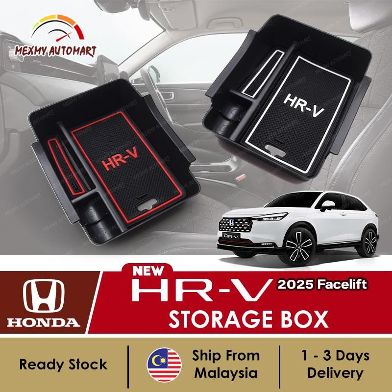 [ใหม่] Honda HRV 2025 Facelift Armrest Organizer กล่องเก็บของอุปกรณ์เสริม Bodykit RS ภายในรถ 2024 20