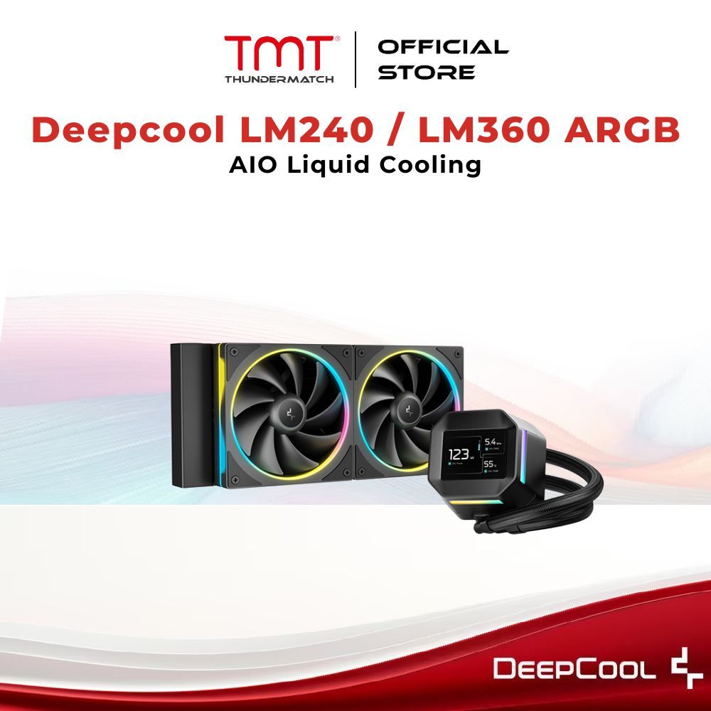 TMT Deepcool LM240 / LM360 ARGB AIO CPU Liquid Cooler