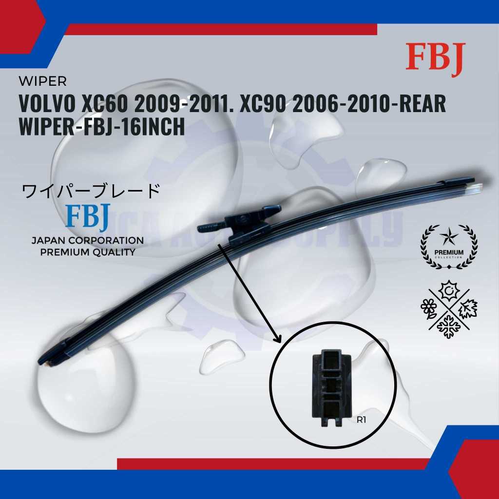 น้ํายาทําความสะอาดกระจกหลัง-Volvo XC60 2009-2011. XC90 2006-2010-ที่ปัดน้ําฝนหลัง-FBJ-16 นิ้ว