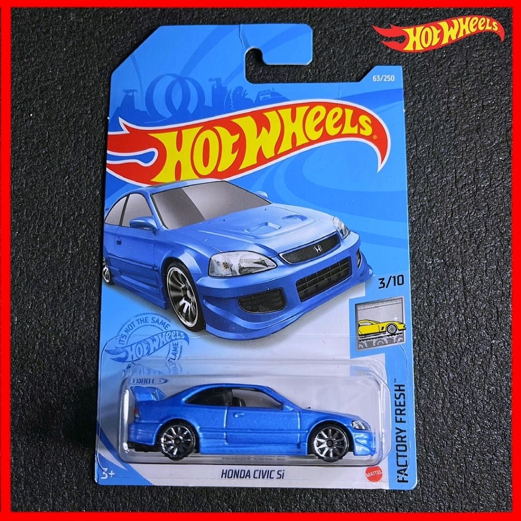 ล้อร้อน Honda Civic SI Blue 2021 โรงงานล้อร้อนสด Biru JDM Honda Civic Type R Hotwheel JDM Civic ek9 