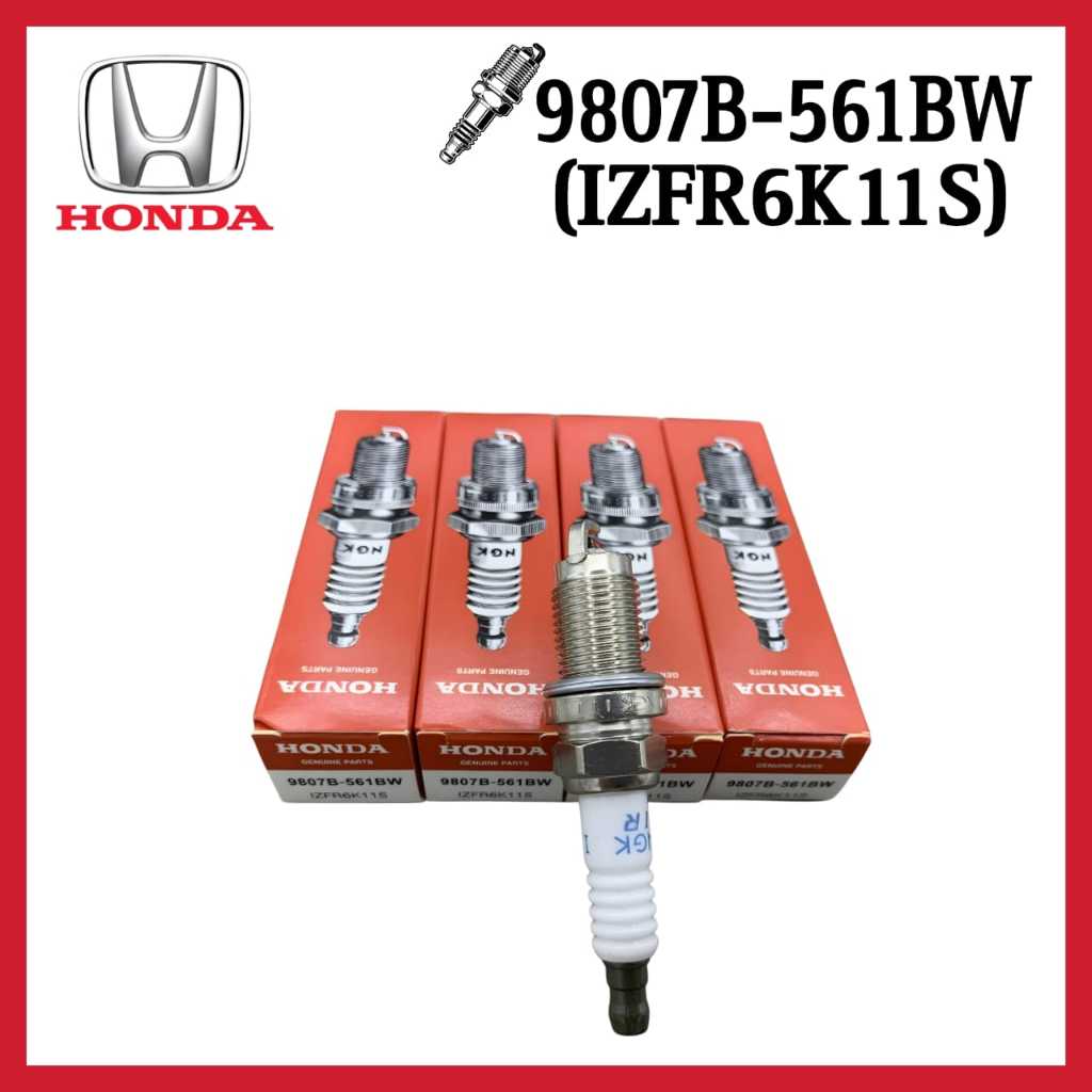 9807B-561BW (IZFR6K11S) HONDA IRIDIUM SPARK PLUG CIVIC FD 2.0, CRV, STREAM, ACCORD SDA TAO 2.0