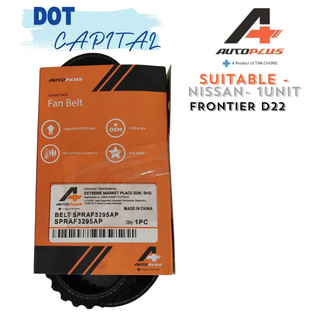 AUTOPLUS NISSAN FRONTIER D22 FAN BELT SP-RAF3295 (TAN CHONG -AUTO +~BRAND) TCSPRAF3295-AP