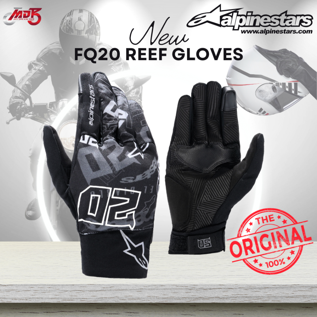 ALPHINESTARS FQ20 REEF GLOVES ถุงมือใหม่ผู้ชาย MOTORCYCLE KNUKKLE ถุงมือถุงมือความปลอดภัย