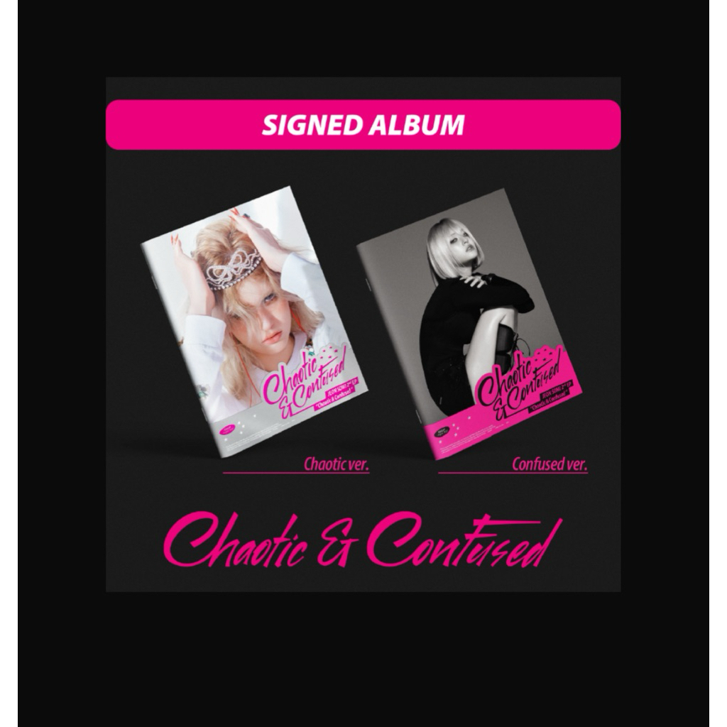 อัลบั้มลงนาม โปสเตอร์ Jeon Somi Chaotic & Confused ลงนาม