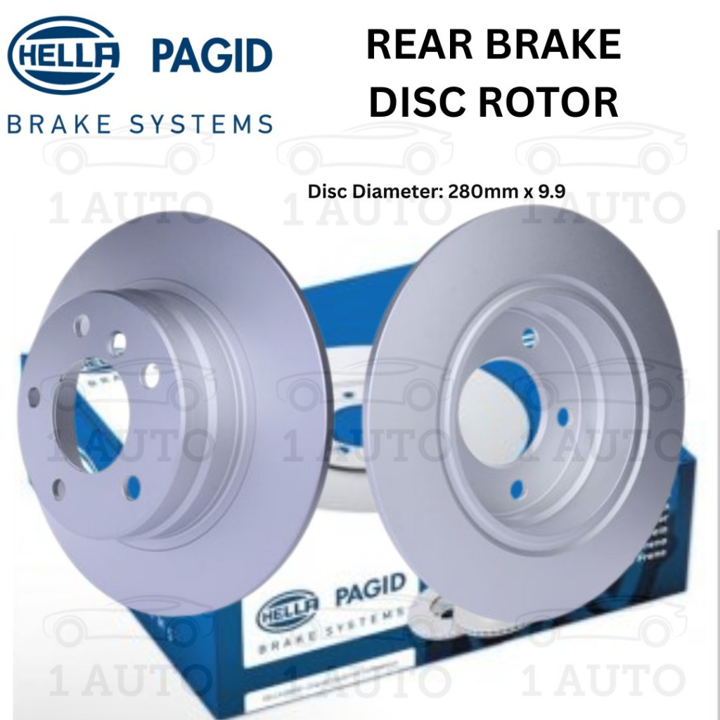 ดิสก์เบรกเบรก HELLA PAGID BMW E46 318i E36 318i (SOLID TYPE)