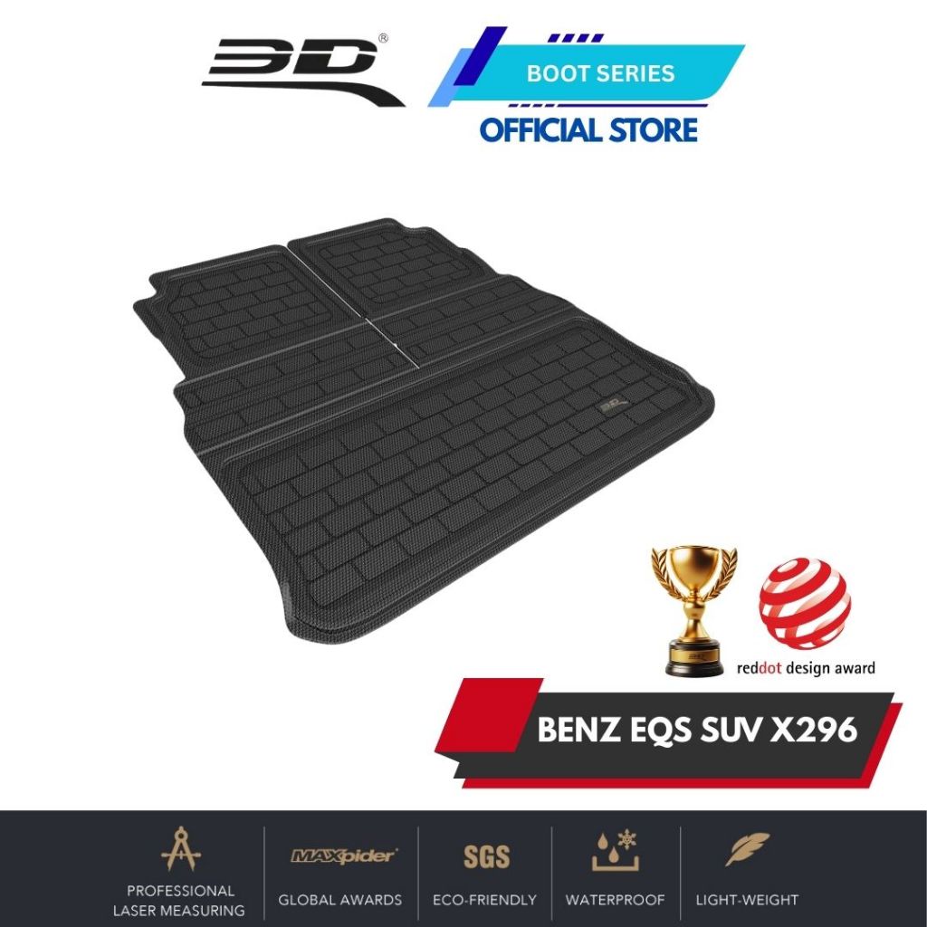 3D BOOT Liner Mercedes Benz EQS SUV X296 (2023 - ปัจจุบัน)