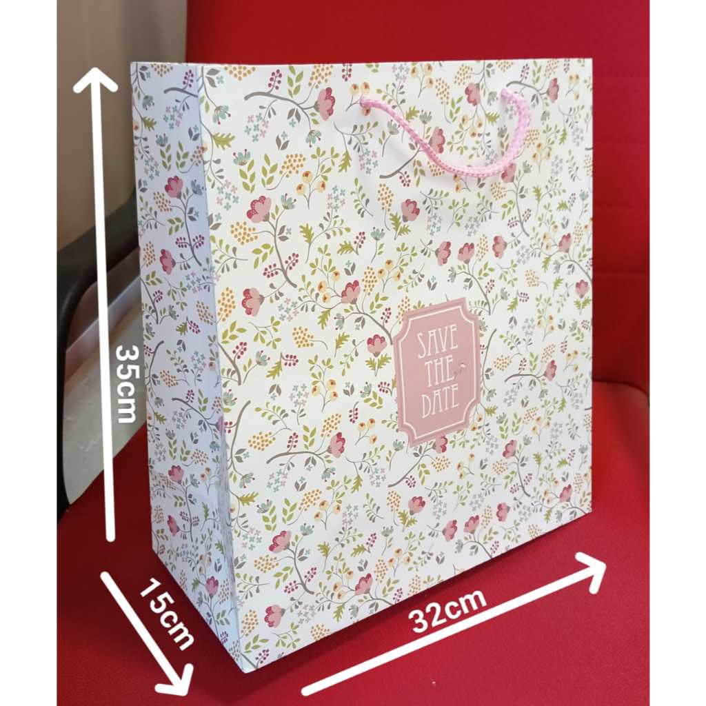 Big (+) Paper Bag Colour Kraft Paper Bag 1pc (C372-1)