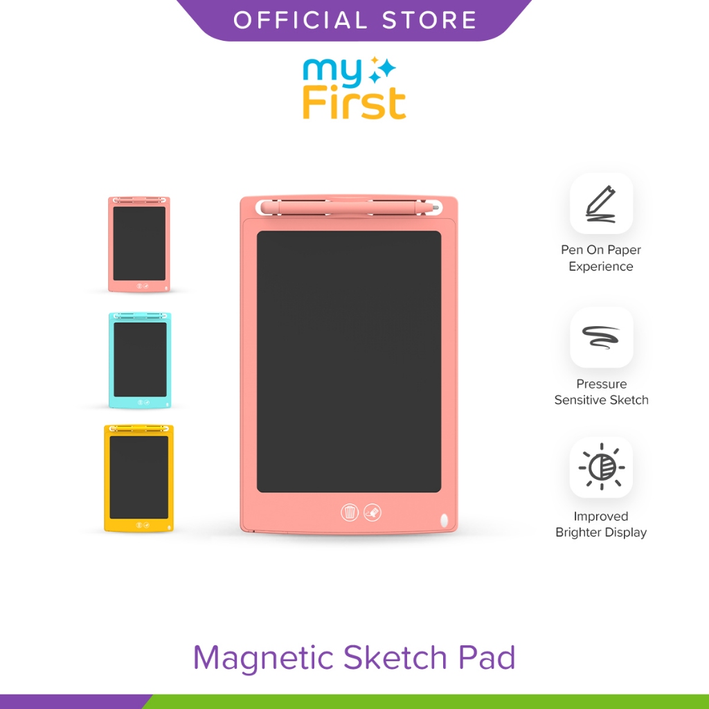 MyFirst Sketch II Sketch 3 Magnetic Sketch Drawing Pad เหมาะสําหรับสํานักงานเด็กและผู้ใหญ่ (8.5"/10"