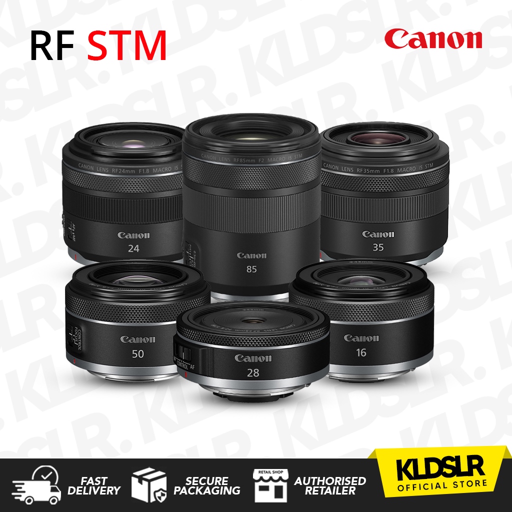 Canon RF 50mm F1.8 STM / Canon RF 16mm F2.8 STM / Canon RF 35mm F1.8 Macro IS STM / RF 24mm F1.8 เลน