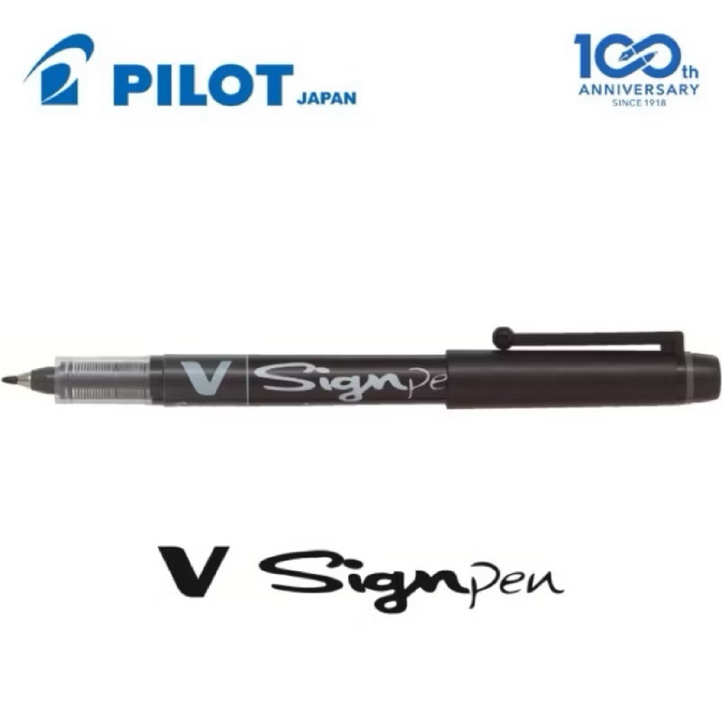 Pilot V Sign Pen Black SW-VSP-BK Pilot Vsign Pen 2.0mm / V Sign Signature Pen / Ink Pen / Signage Pe