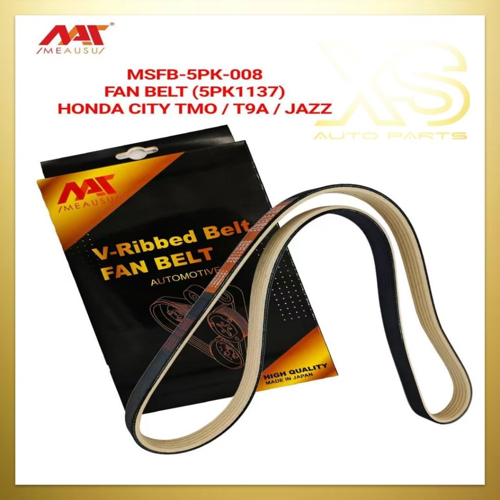 MEAUSU FAN BELT MSFB-5PK-008 5PK1137 รุ่น: HONDA CITY TMO / JAZZ