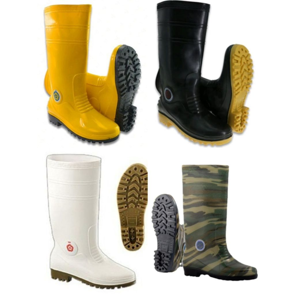 [ขนาด 37-45] KORAKOH RUBBER BOOT คุณภาพยางรองเท้าฝน Kasut Air Getah Kasut Hujan Boot Lelaki Bot Kebun Getah 水鞋