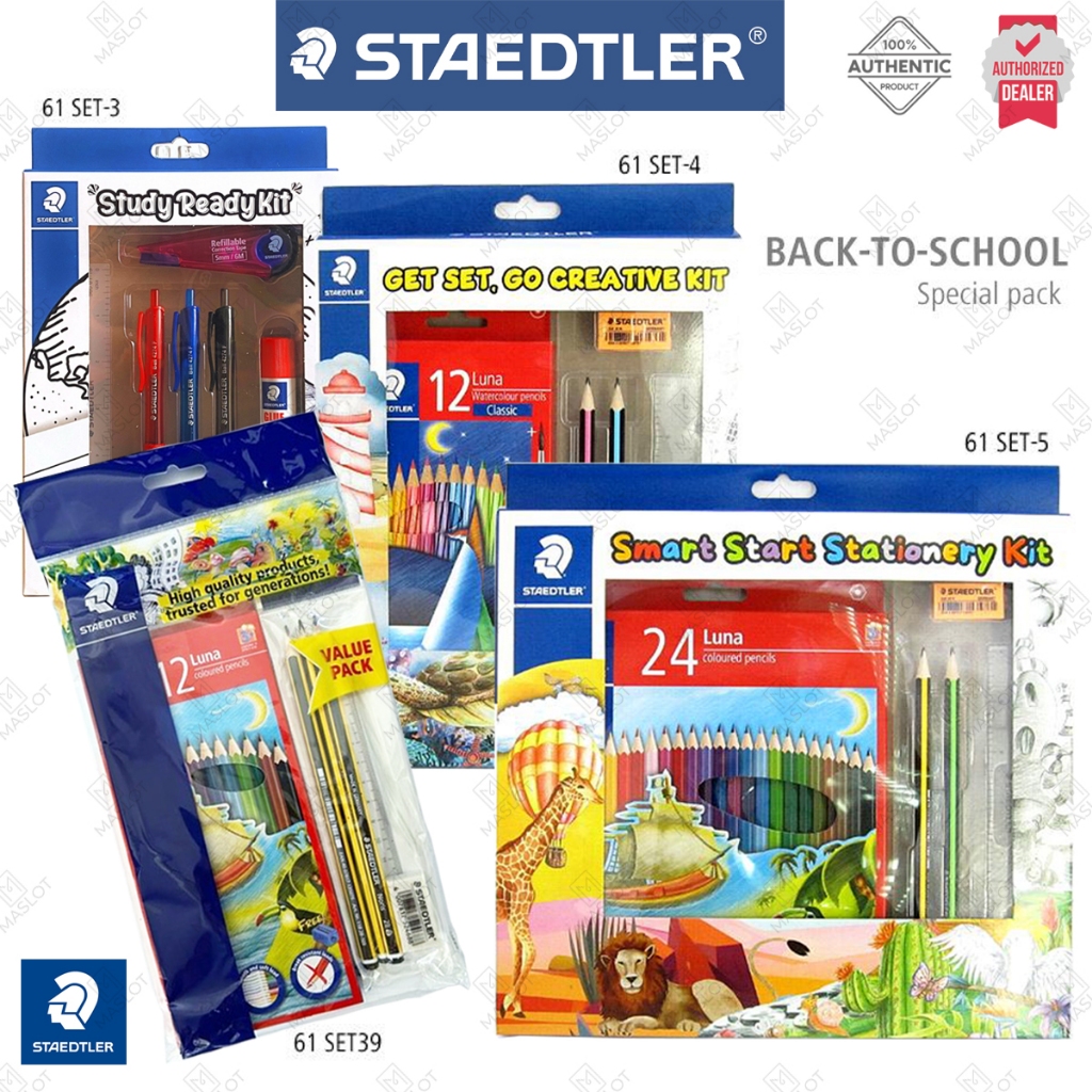 STAEDTLER Back To School Set 61 SET-3 SET-4 SET-5 SET39 Study Get Set, Go Creative Smart Start ชุดเค