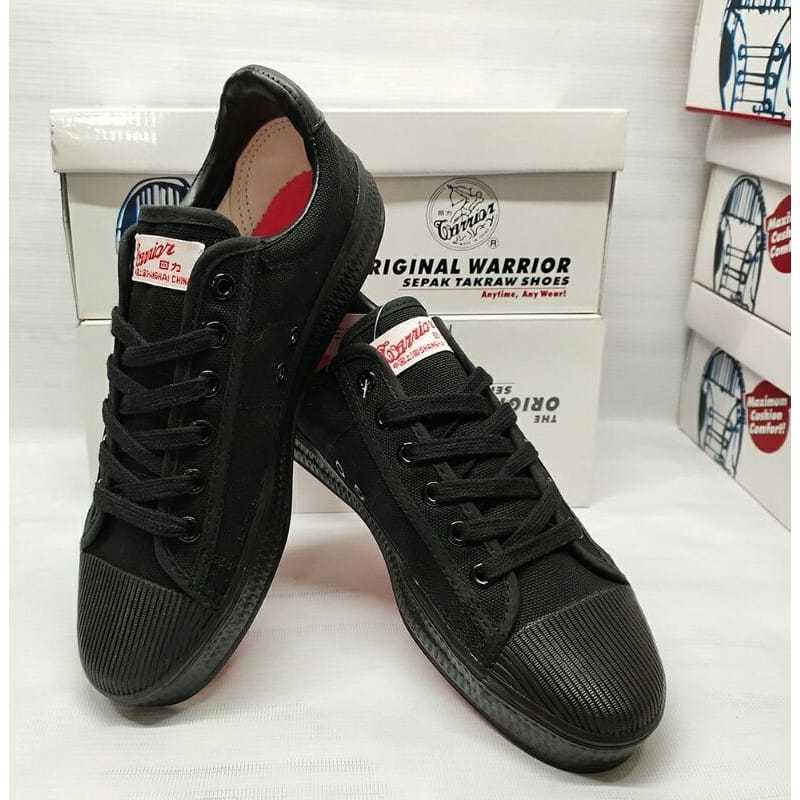 Warrior Sepakakraw Shoes WB8 Kasut Sekolah Warrior Black Warrior Sports Shoe