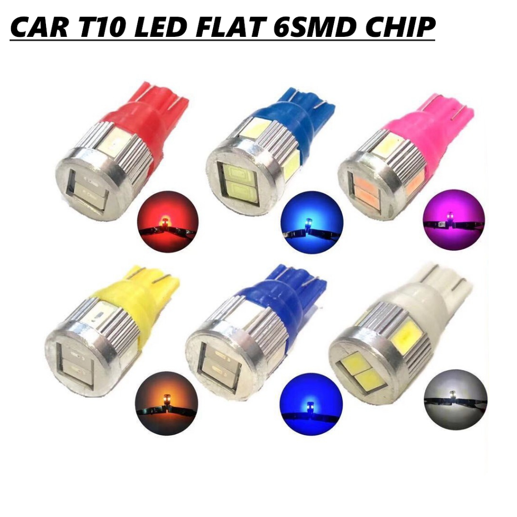 2PCS LED รถ T10 หลอดไฟ LED 5630 ชิปจํานวนป้ายทะเบียนย้อนกลับสัญญาณ Lampu Kereta มอเตอร์