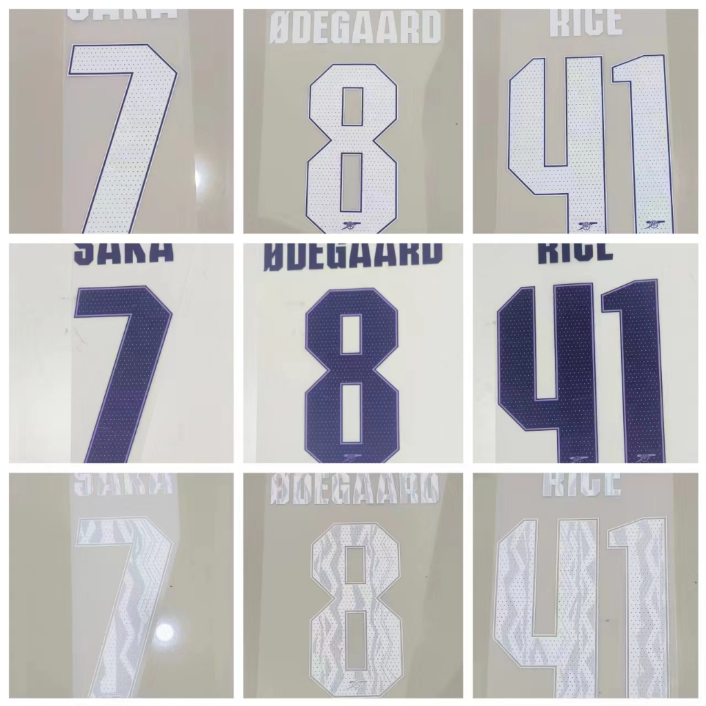 Arsenal Nameset 7 Saka 8 Odegaard 9 G.Jesus 41