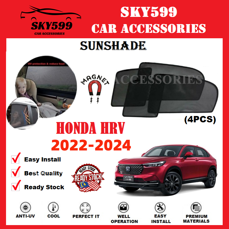 (แม่เหล็ก)Honda Hrv RV 2022-2024 ม่านบังแดด Epic ( 4 ชิ้น )