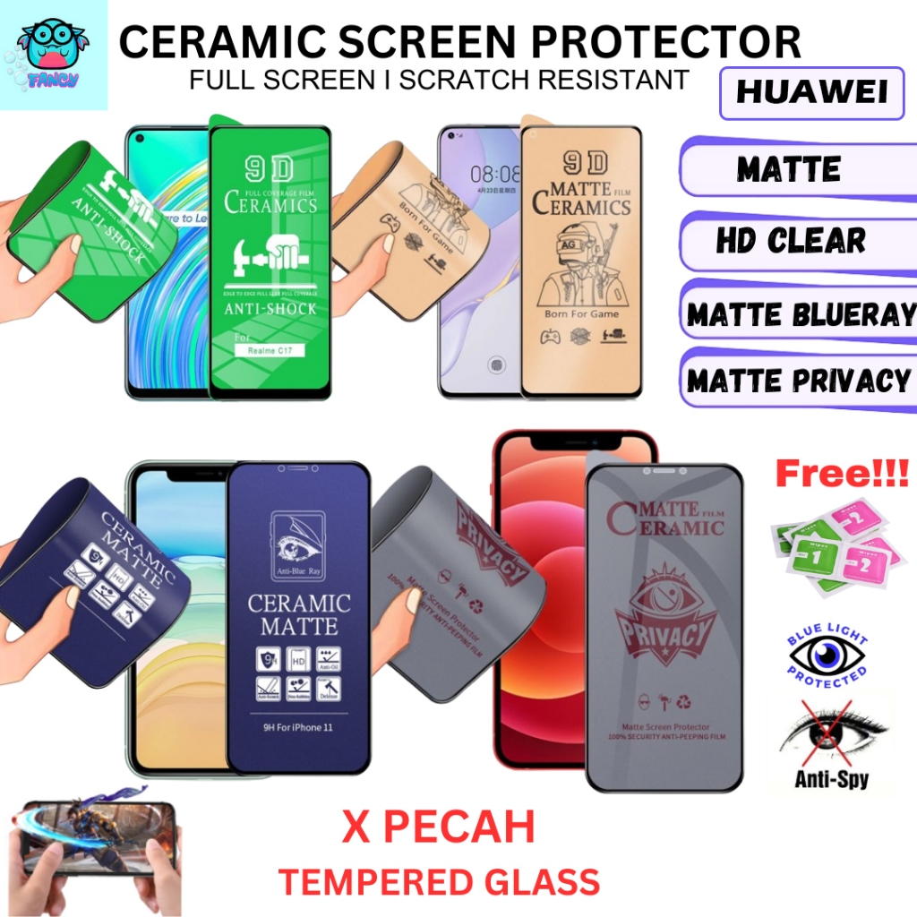[X Pecah] HUAWEI Nova 3i,2Lite,2i,3,4,4E,5T,7,7i,7SE,Y9S,Y9Prime,Y6P,Y7P,Y30P,กระจกนิรภัย