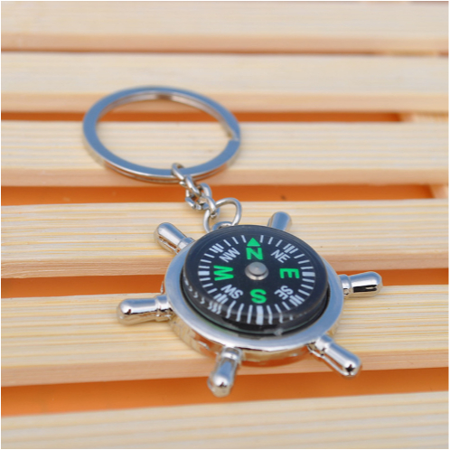 RUDDER COMPASS METAL KEYCHAIN RUDDER COMPASS METAL KEYCHAIN