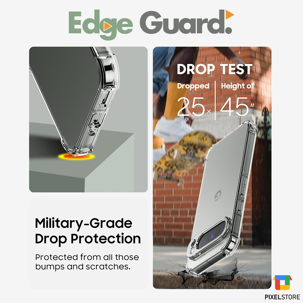Edge Guard TPU กันชนสําหรับ Google Pixel 10/10Pro/10ProXL/9a/9/9Pro/9ProXL/8/8Pro/8a/7/7Pro/7a/6/6Pro/6a/5/5a ราคา ถูกที่สุด ดีลบีเคเค แกลเลอรีภาพที่ 5