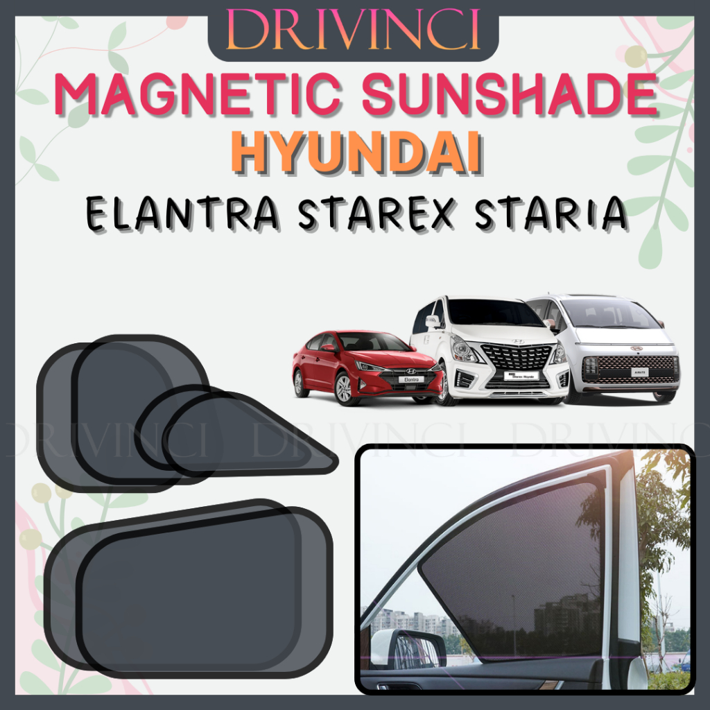Hyundai Elantra Starex Staria ม่านบังแดดแม่เหล็กหน้าต่างด้านหลัง
