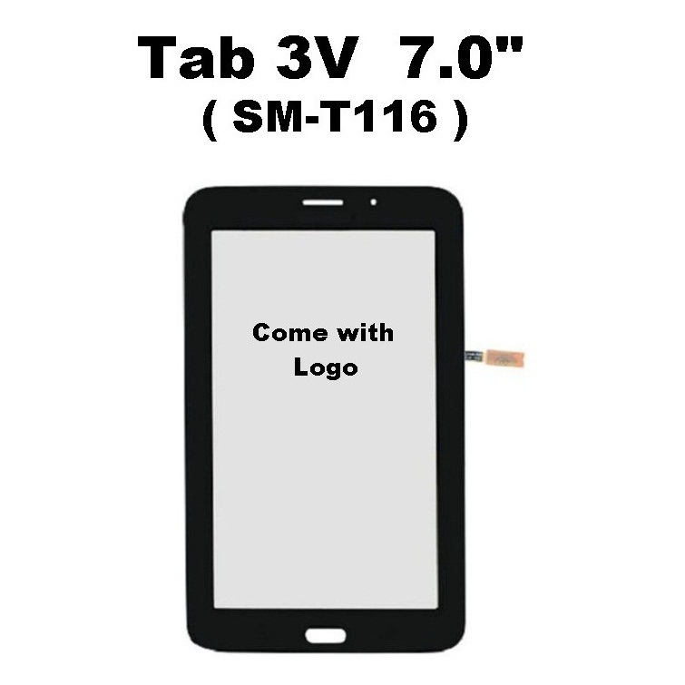 Samsung Galaxy Tab 3 V / Tab 3V 7.0" ( SM-T116 , T116 ) ด้านหน้าด้านนอก Digitizer หน้าจอสัมผัสแก้ว (