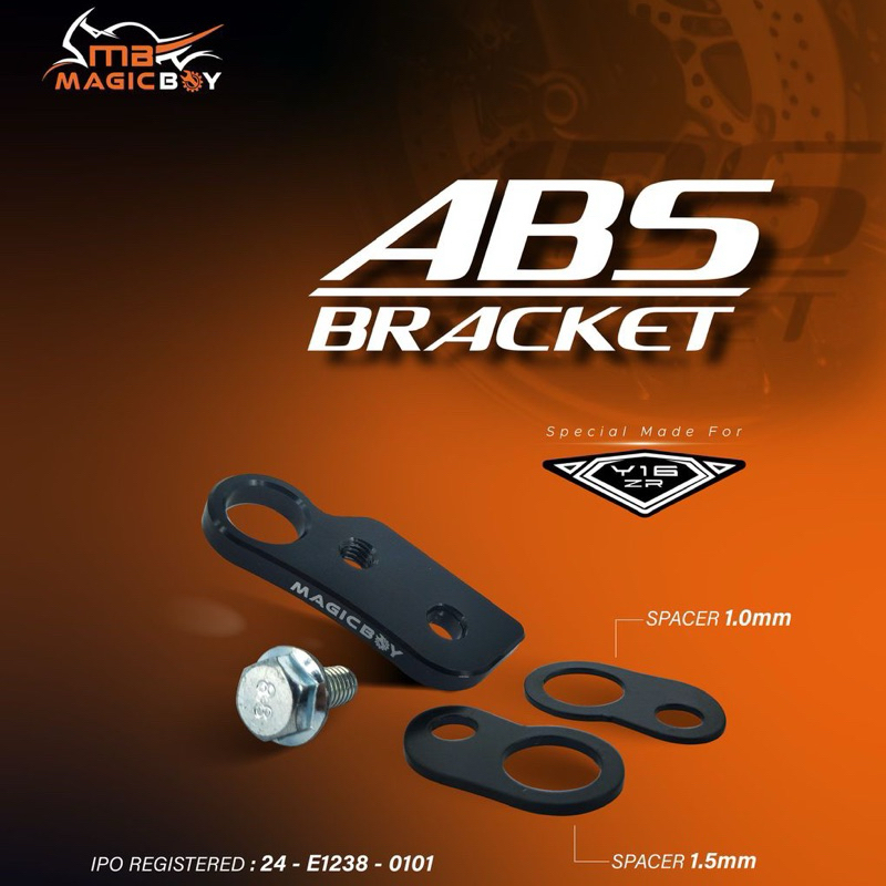 Magicboy Y16 ขายึดหน้าท้องเซ็นเซอร์ y16abs y16zr (สีดํา) FORK BRACKET ABS