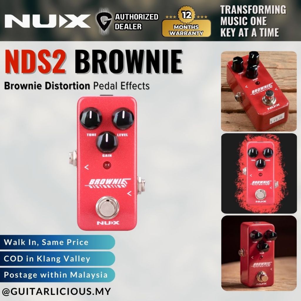NUX NDS2 Brownie แป้นบิดเบือน ( NDS-2 )
