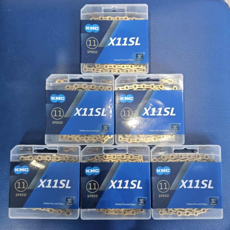 KMC 11 Speeds Chain X11SL หมุดและแผ่นกลวง