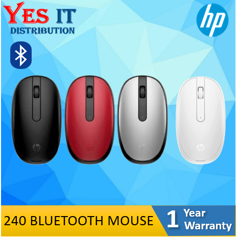 HP 240 เมาส์บลูทูธ สีดํา/แดง/เงิน/จันทรคติ 1600DPI Bluetooth 5.1 (3V0G9AA 43N05AA 43N04AA 793F9AA)