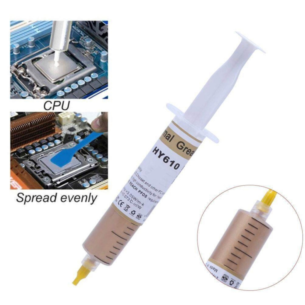 MKR HY610 Thermal Paste Grease Compound Heat Sink Cooling Cooler CPU โปรเซสเซอร์